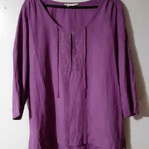 Eileen Fischer sequined blouse